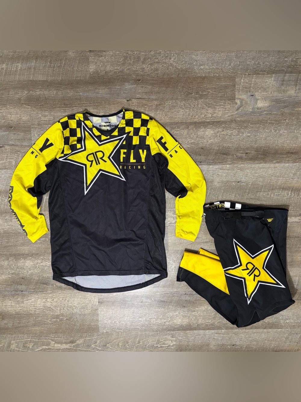 Fly Racing Rockstar Energy Kinetic Motocross Set Shirt Pants Men's S / 28 READ